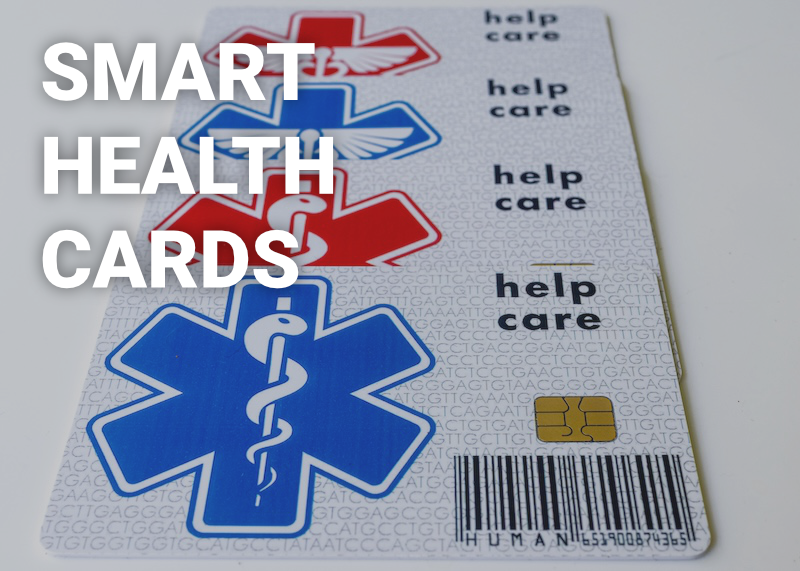 Photo of health ID cards, by Marek Studzinski on Unsplash